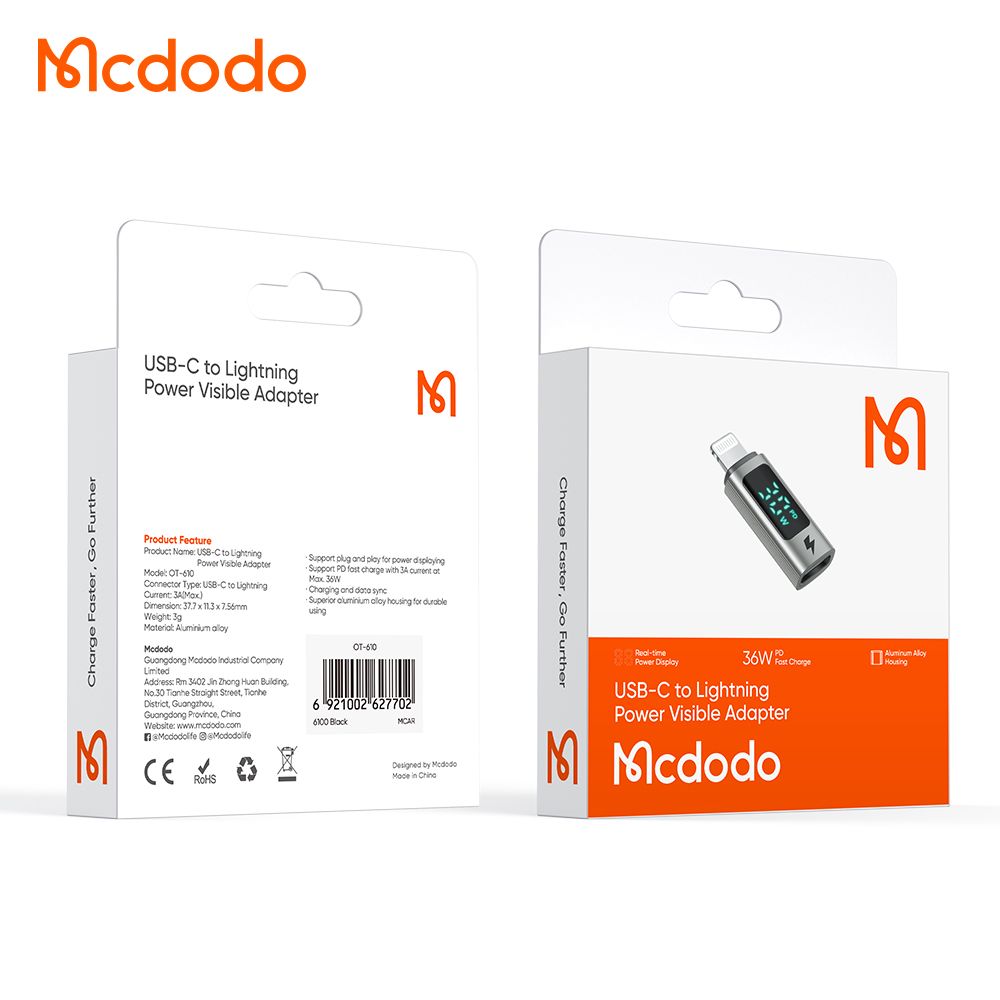 Mcdodo Fast Charging Connector Watt Display