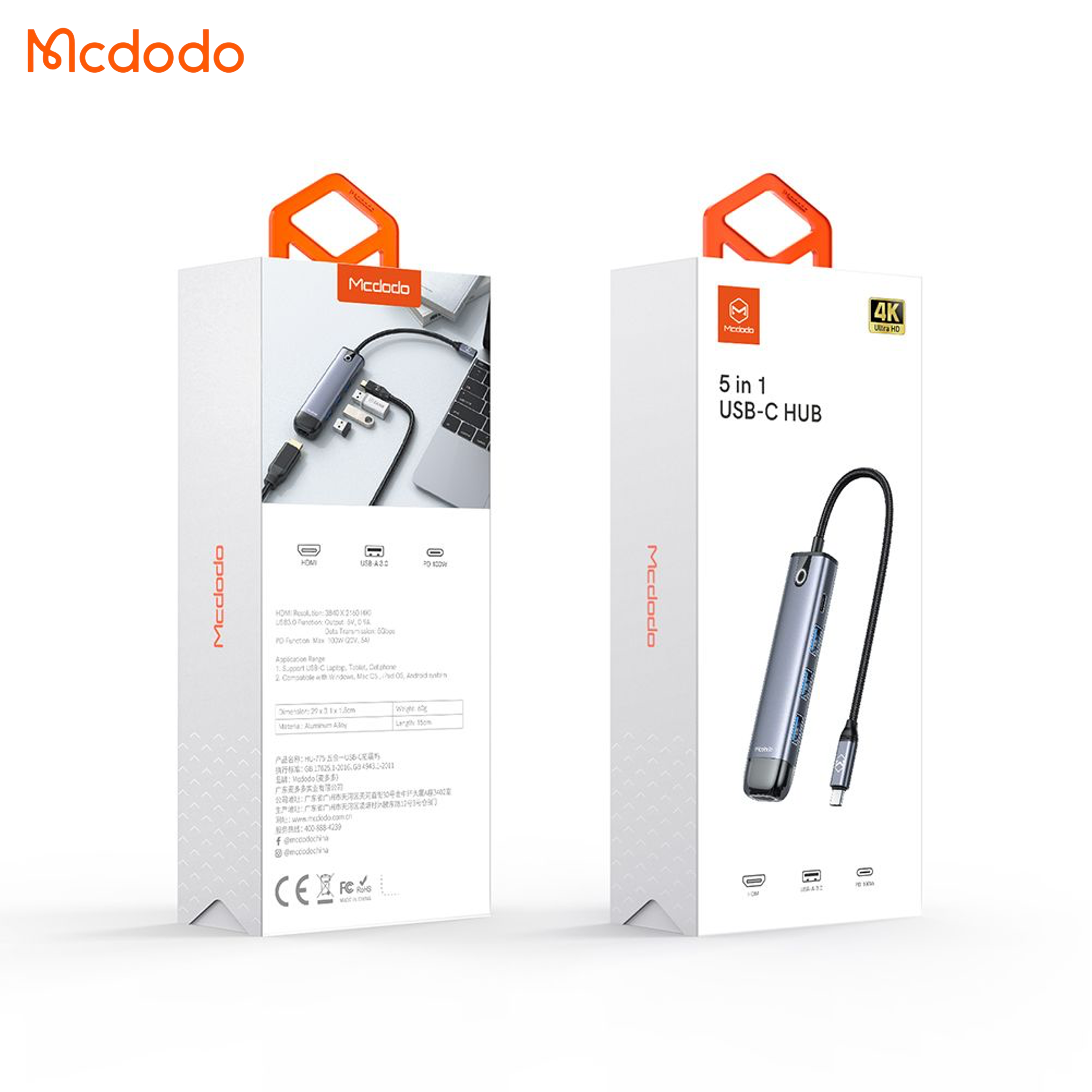 Mcdodo USB-C 5 in 1 Dongle HUB