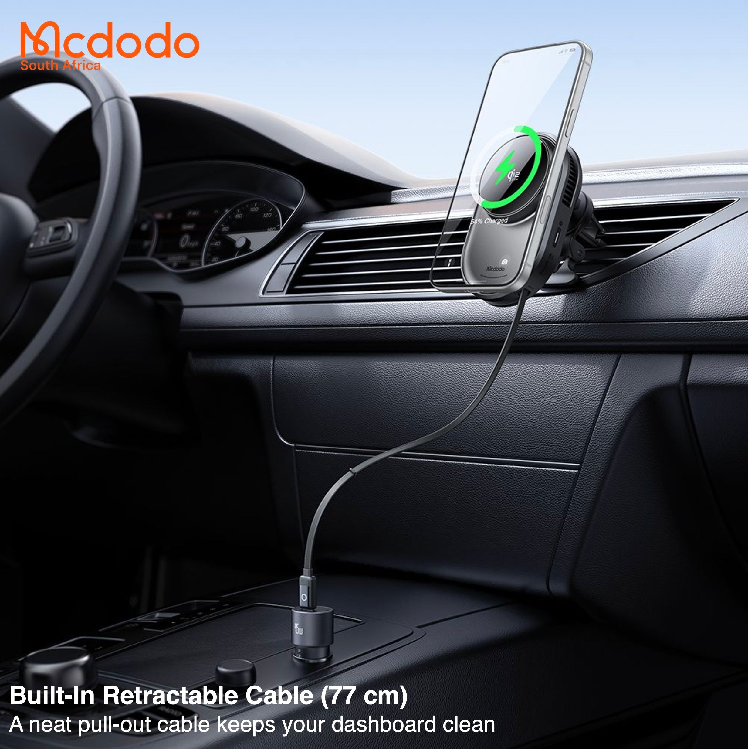 Mcdodo 25W Qi2 Magsafe Magnetic Wireless Car Charger Vent or Dash Mount
