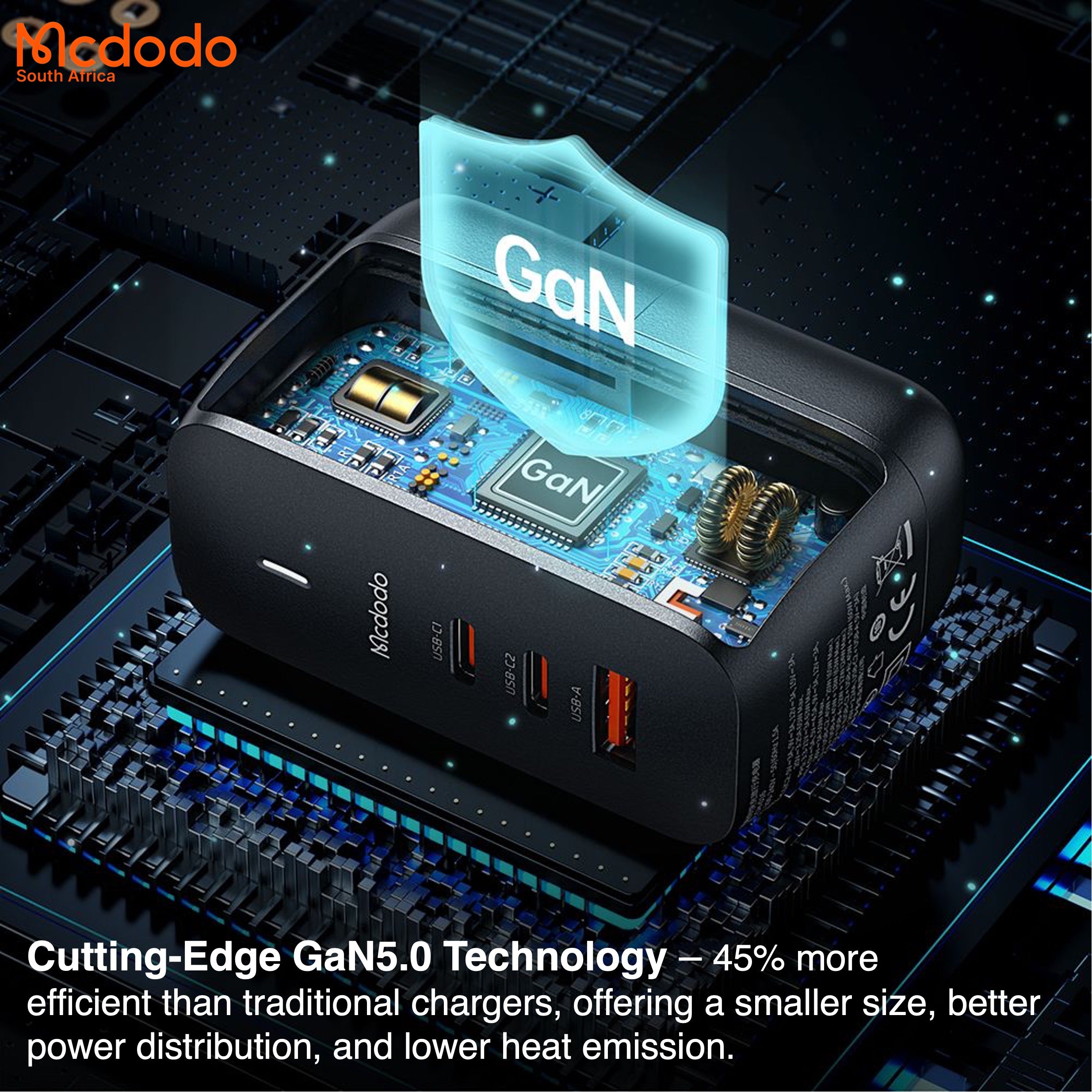 Mcdodo 70W GaN5.0 Global Travel Charger