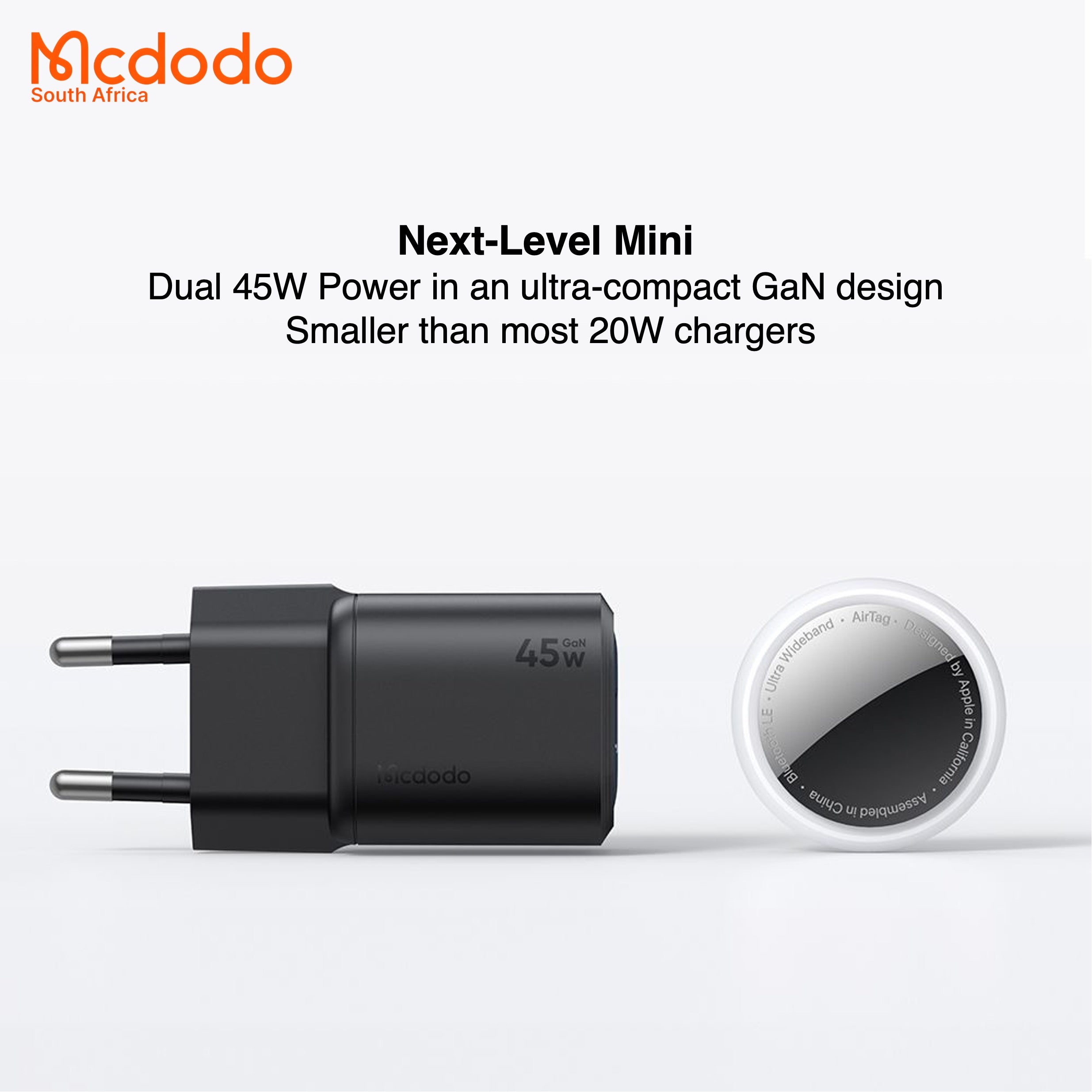 Mcdodo 45W Mini GaN Charger Dual USB-C