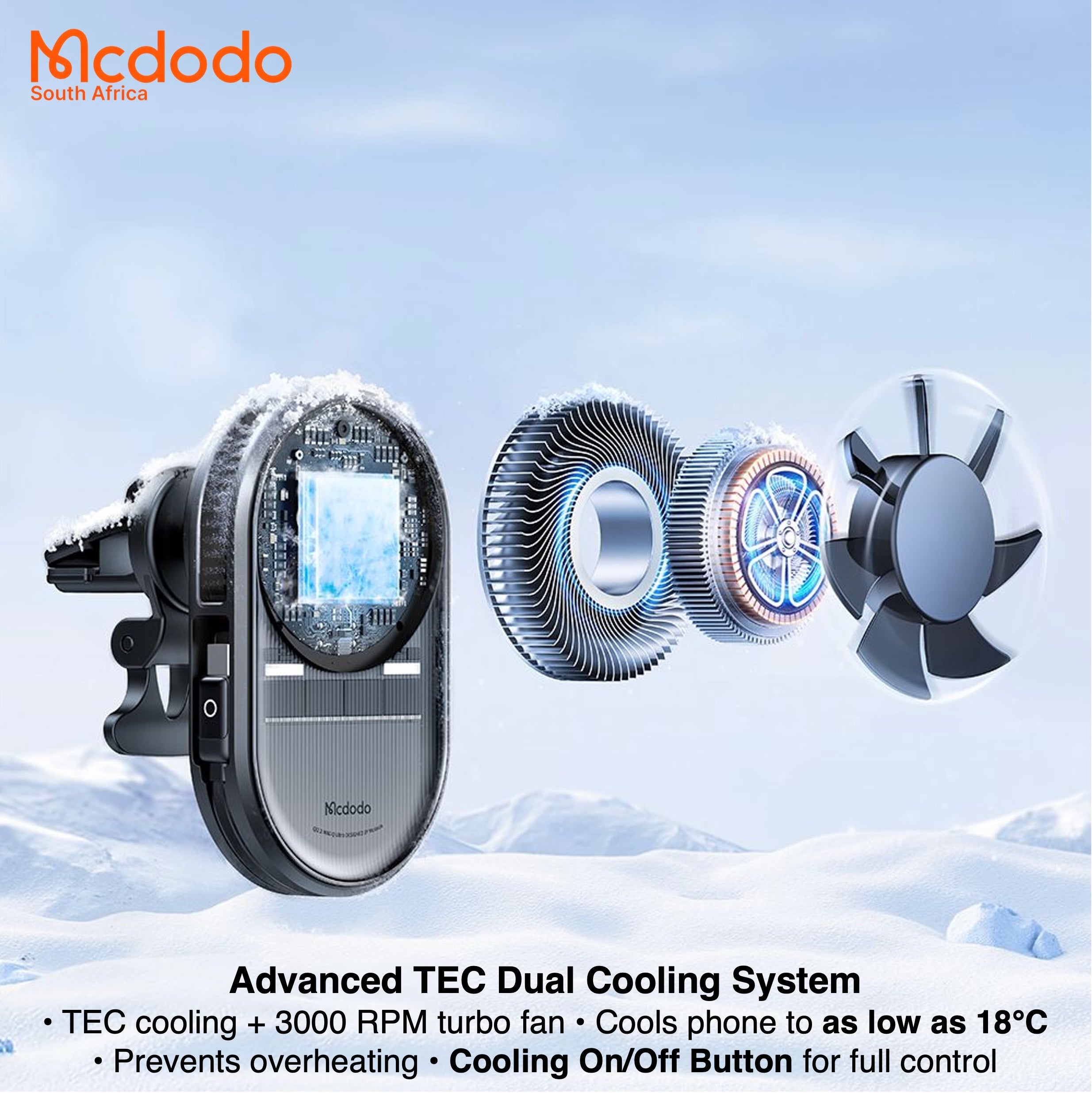 Mcdodo 25W Qi2 Magsafe Magnetic Wireless Car Charger Vent or Dash Mount