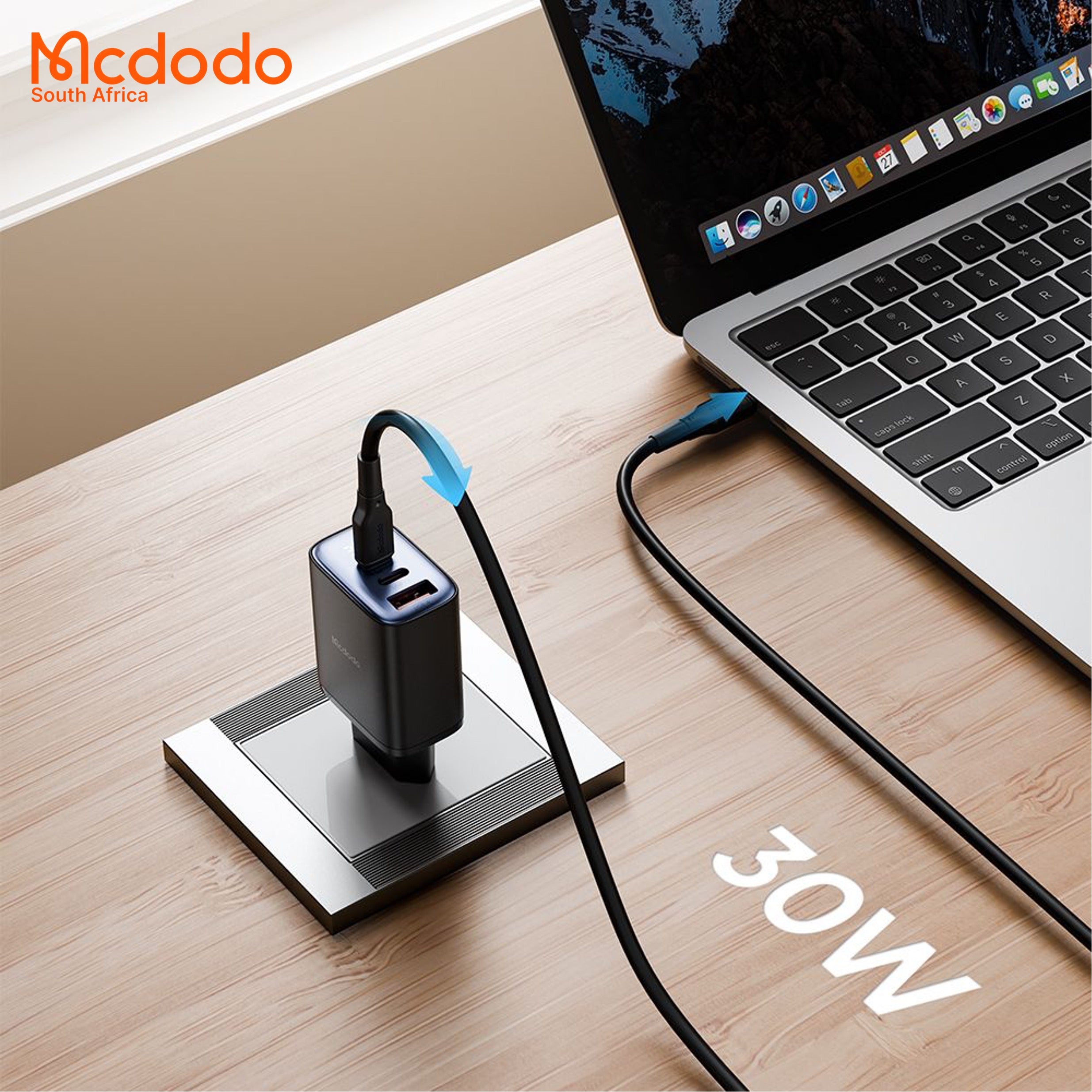 Mcdodo PD30W 3-Port Digital Display Fast Charger