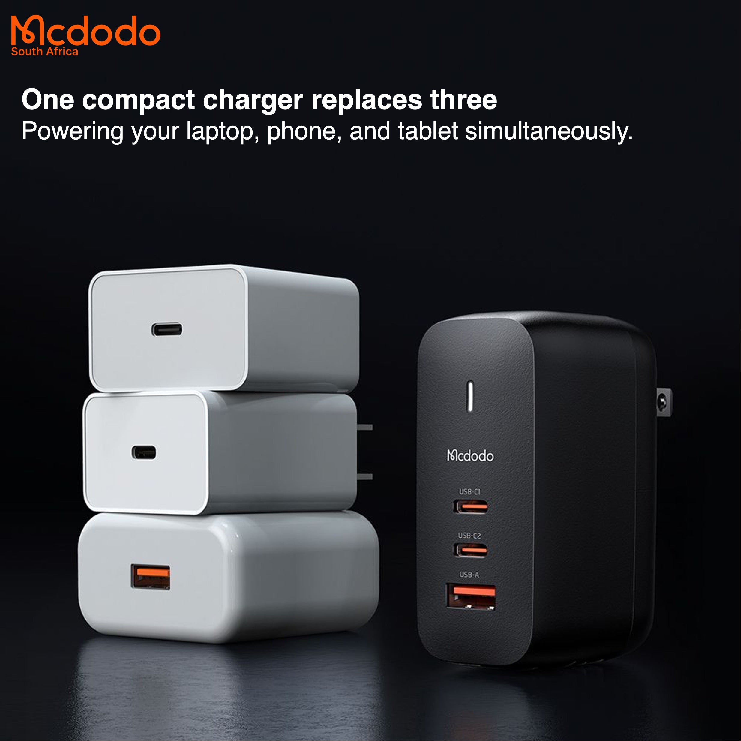 Mcdodo 70W GaN5.0 Global Travel Charger
