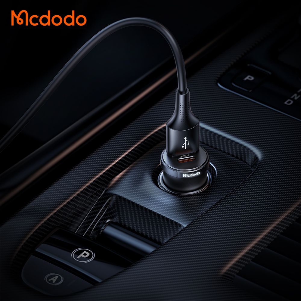 Mcdodo 33w Mini Dual Port Fast Car Charger With LED Light