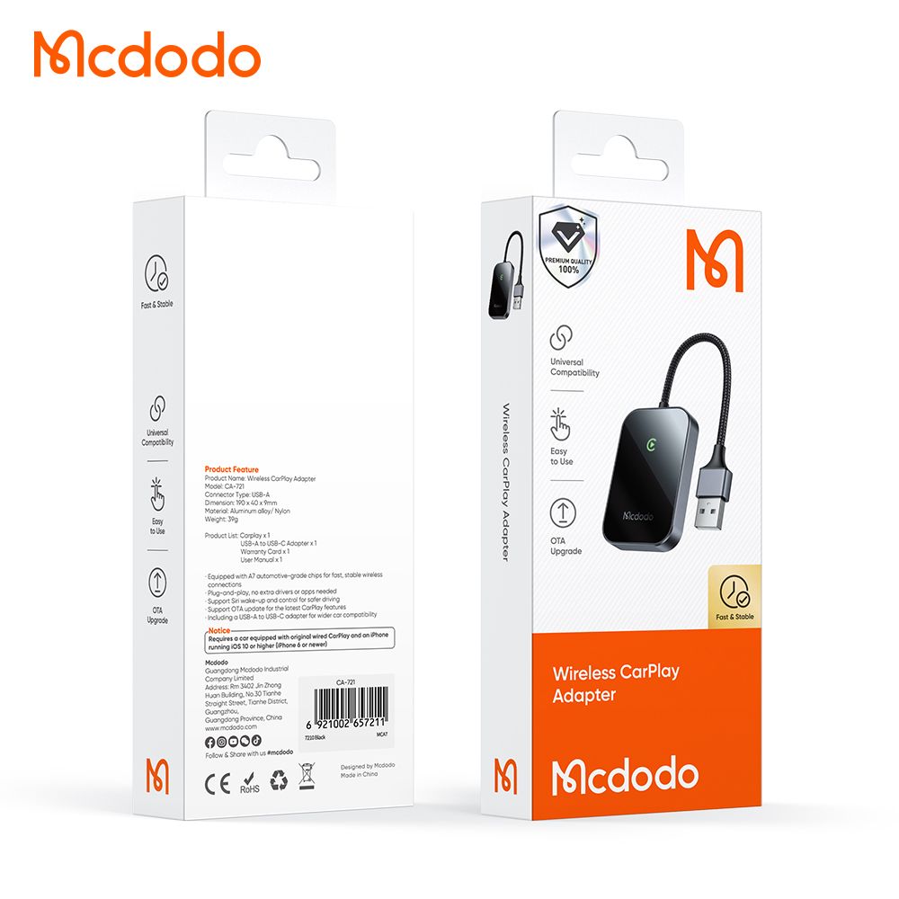 Mcdodo Wireless Apple CarPlay Adapter