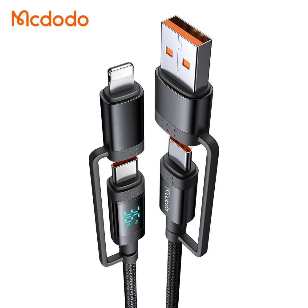 Mcdodo 4-1 Charging Cable + LED Watt Display