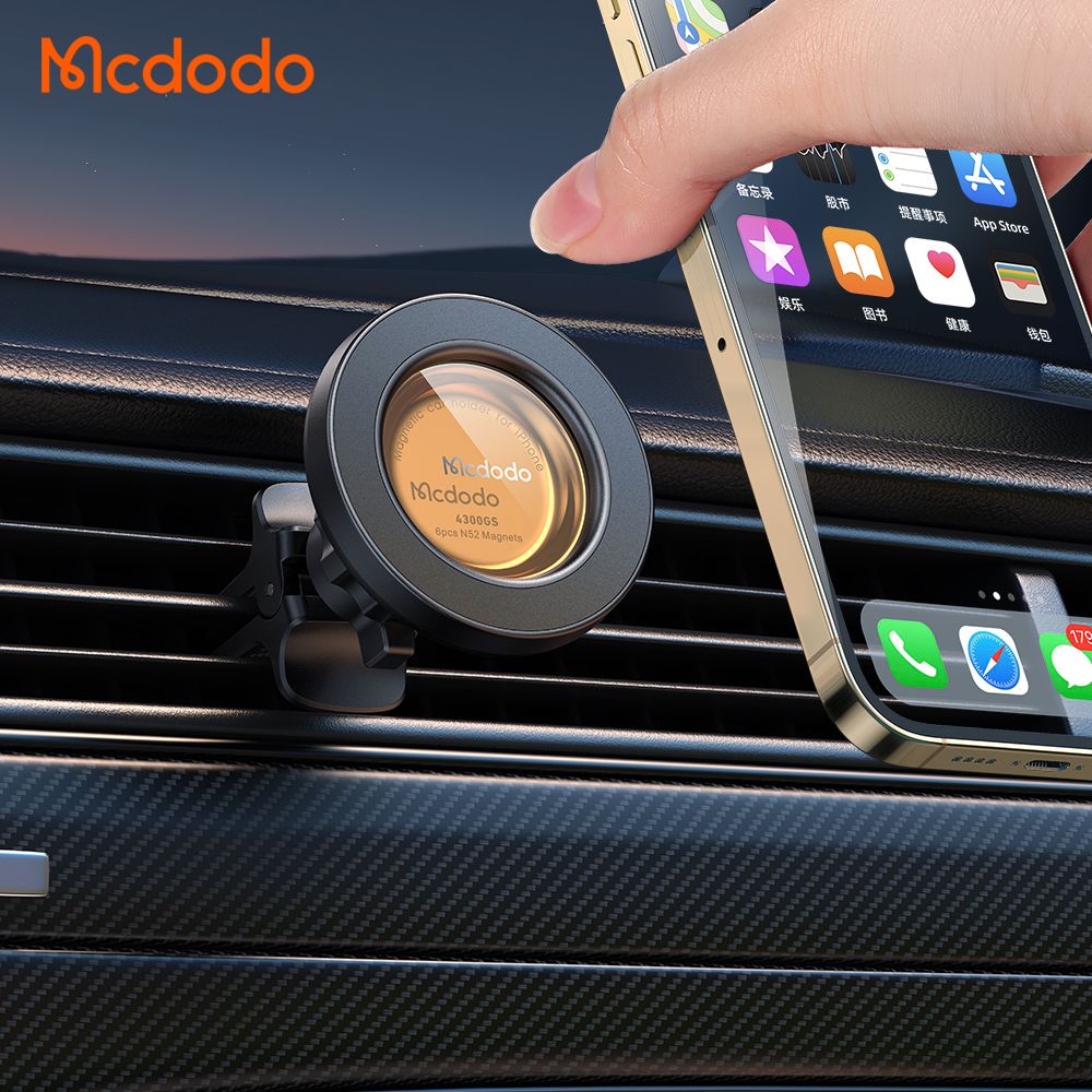 Mcdodo Magnetic MagSafe Car Vent Mount for iPhone + Magnet For None iP