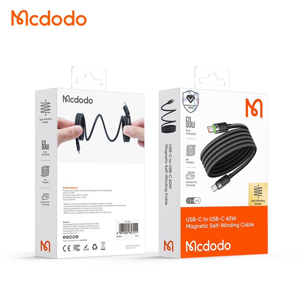 Mcdodo Self-Winding Charging Cable