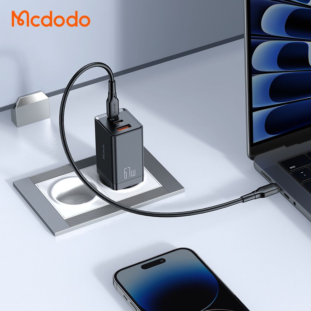 Mcdodo 67w GaN 5 Mini Fast Charger Tri Port
