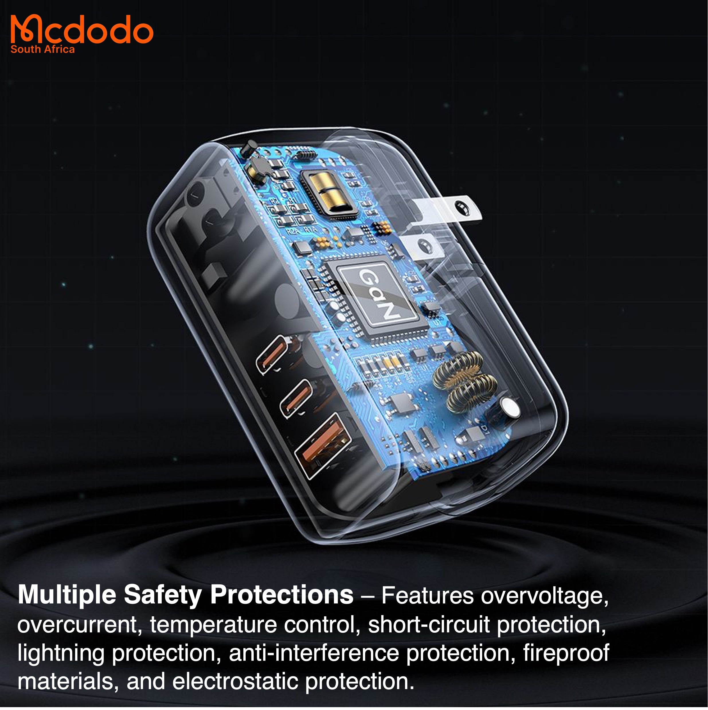 Mcdodo 70W GaN5.0 Global Travel Charger