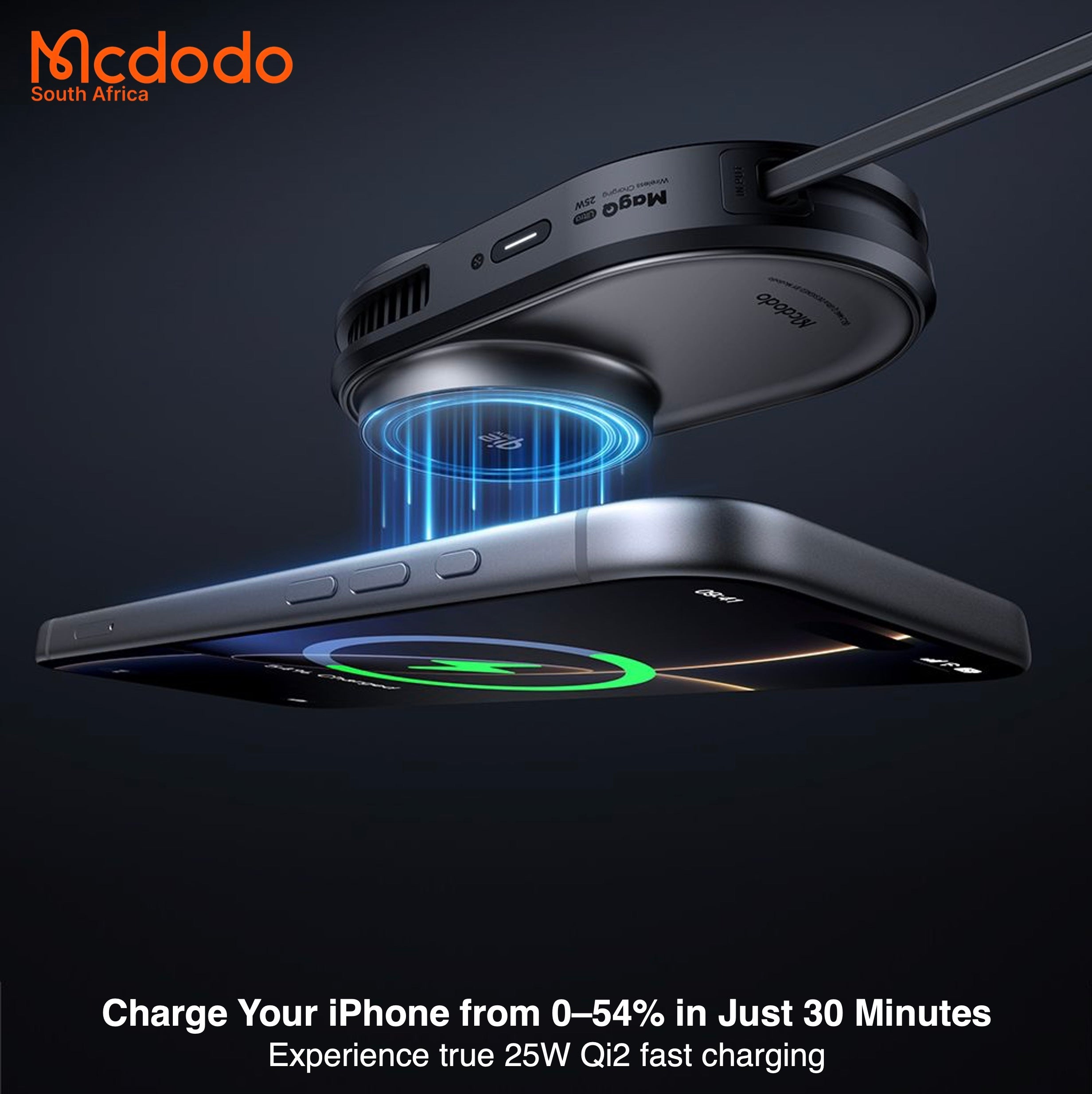 Mcdodo 25W Qi2 Magsafe Magnetic Wireless Car Charger Vent or Dash Mount