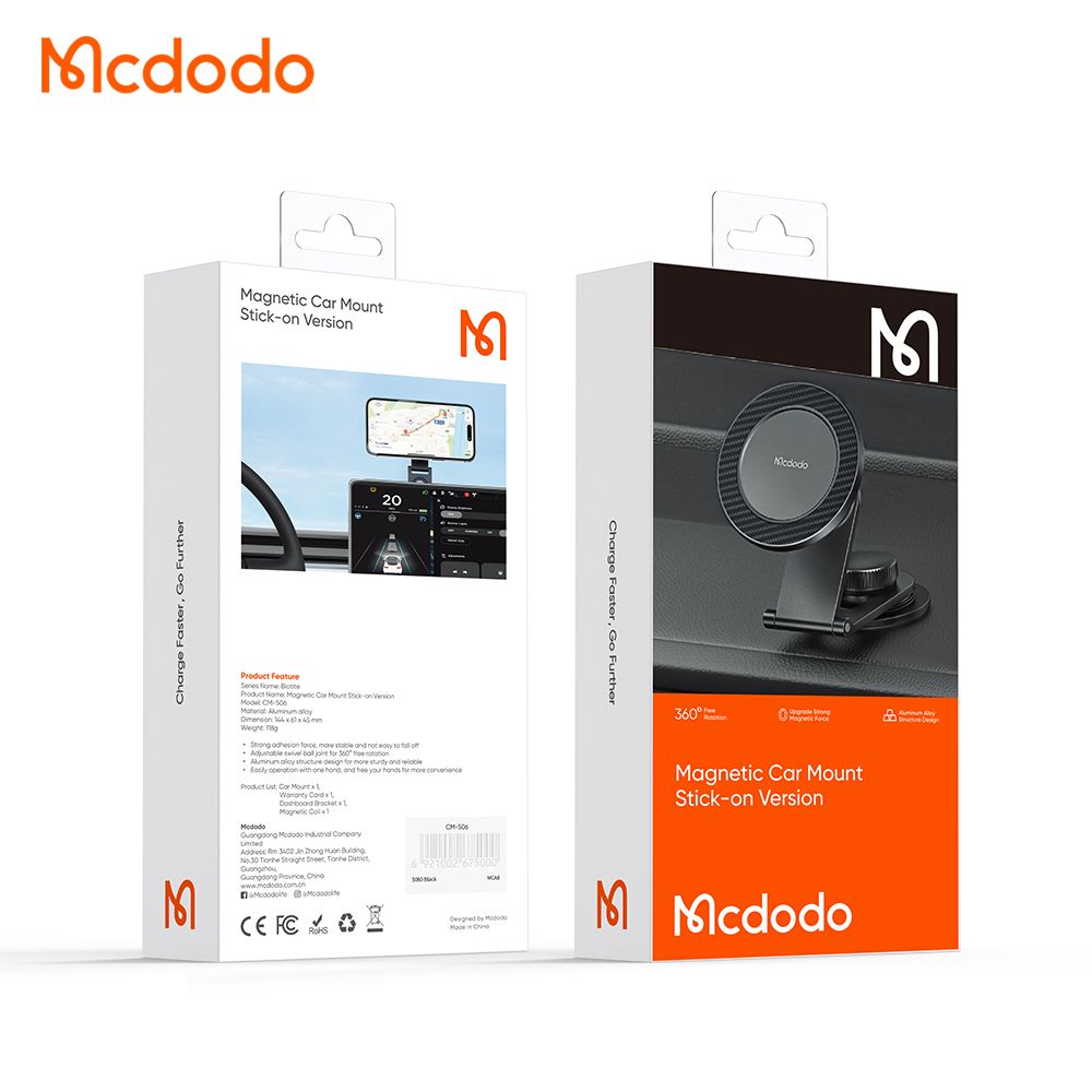 Mcdodo Magnetic MagSafe Mount + Magnet For None iPhone