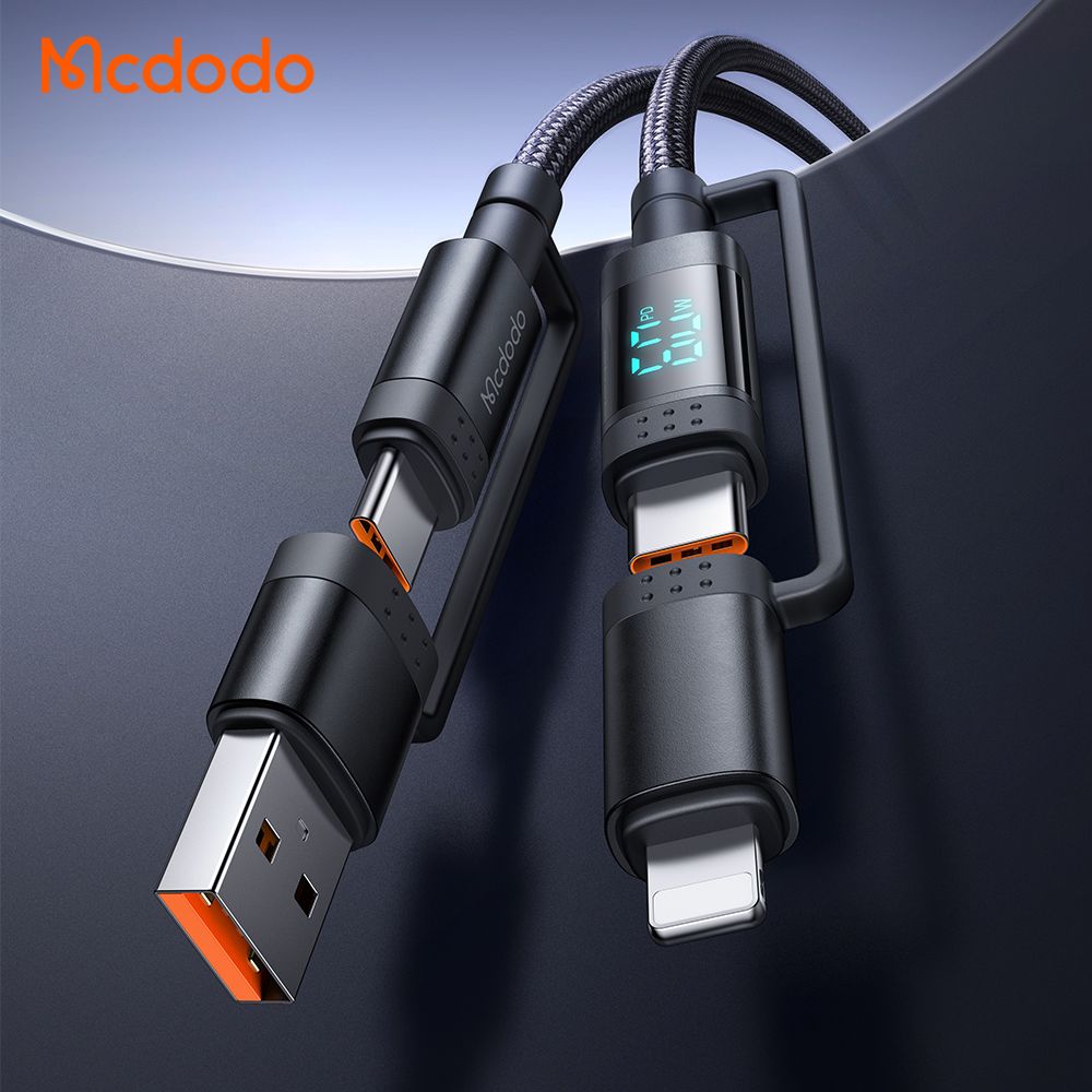 Mcdodo 4-1 Charging Cable + LED Watt Display