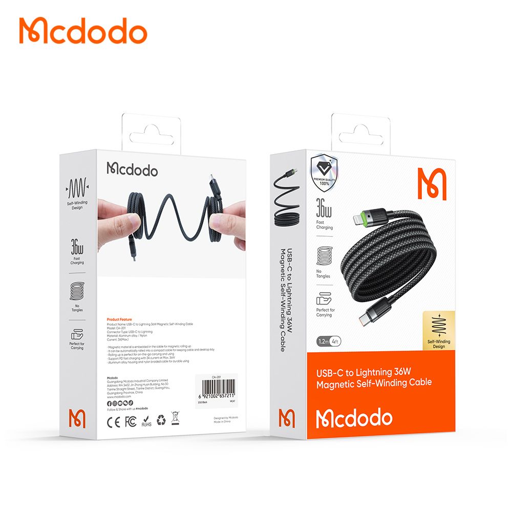 Mcdodo Self-Winding Charging Cable