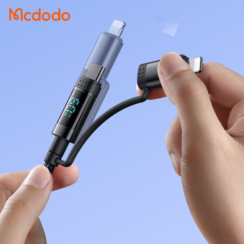 Mcdodo 4-1 Charging Cable + LED Watt Display